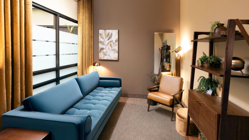 Natural light fills the MK Psychology therapy space
